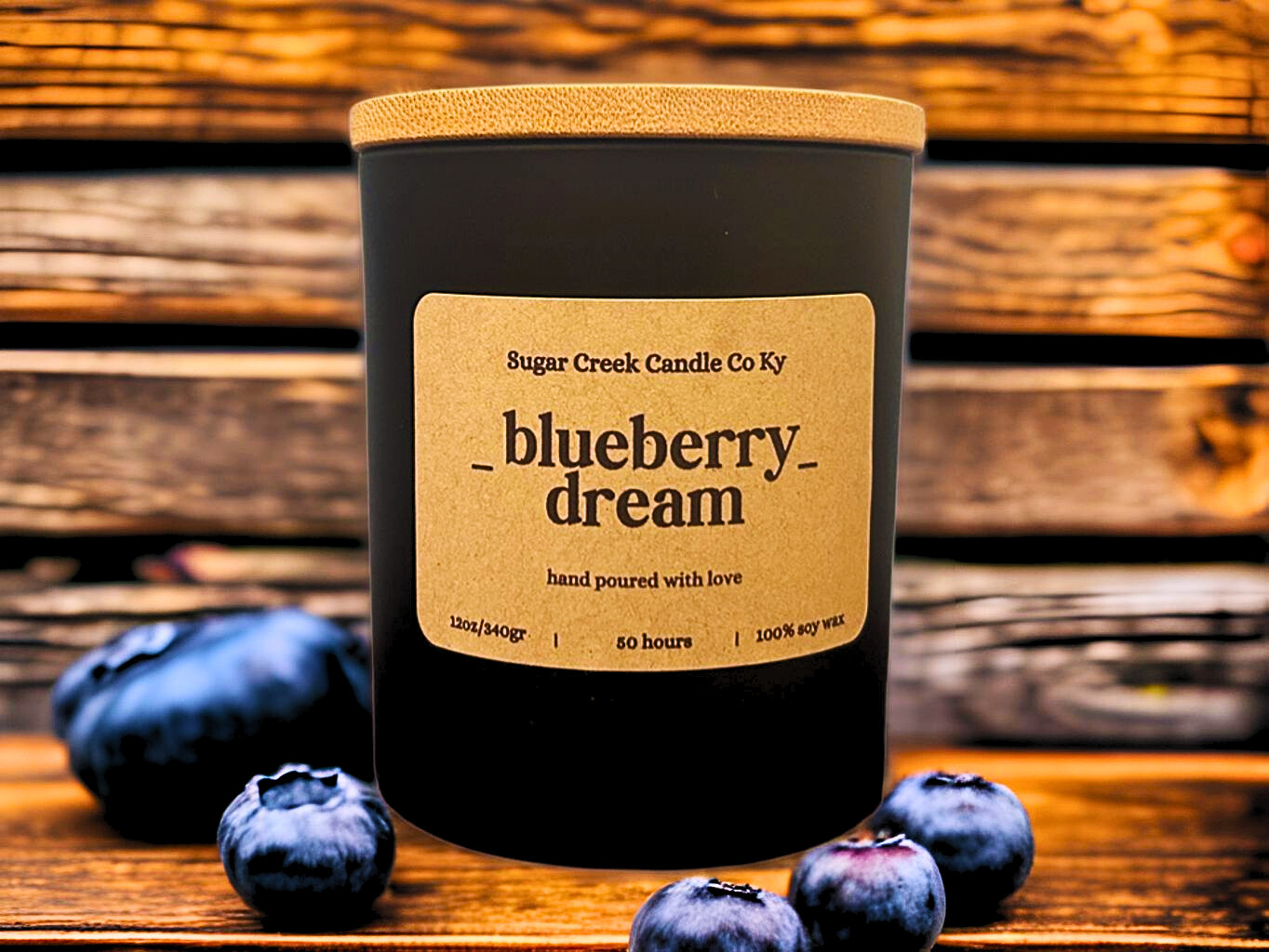 Blueberry Dream -Soy wax candle, Blueberry, Graham cracker, cream, sugar, and vanilla