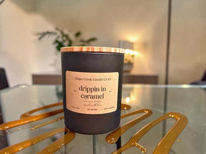 Drippin in Caramel - soy candle, smooth vanilla caramel, sea salt, and burnt sugar