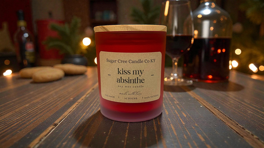 Kiss my Absinthe - soy wax candle anise, black currant, blackberry, saffron, and tonka bean