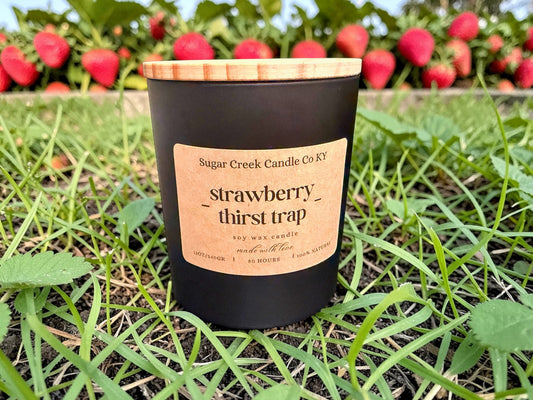 Strawberry Thirst Trap - fresh strawberries, sweetened shortbread, and whipped cream