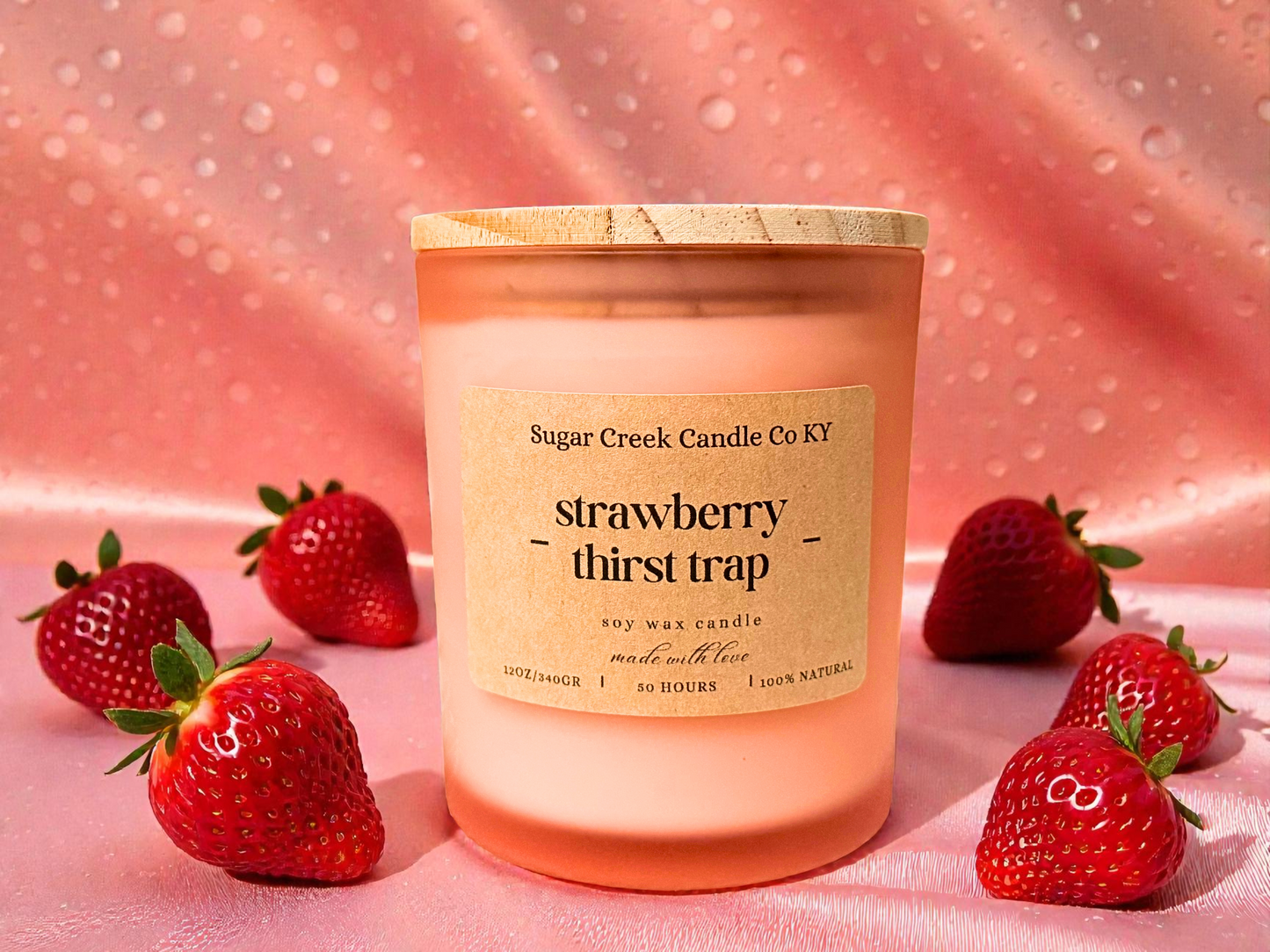 Strawberry Thirst Trap - fresh strawberries, sweetened shortbread, and whipped cream