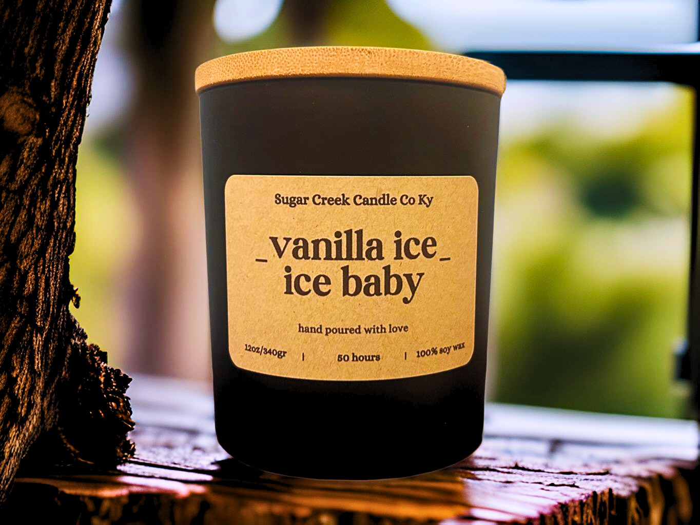 Vanilla Ice, Ice Baby - Soy wax candle, Creamy blends of vanilla bean, buttercream, cake and sugar