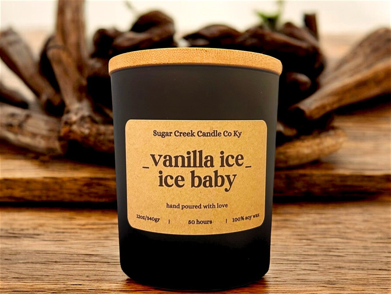 Vanilla Ice, Ice Baby - Soy wax candle, Creamy blends of vanilla bean, buttercream, cake and sugar