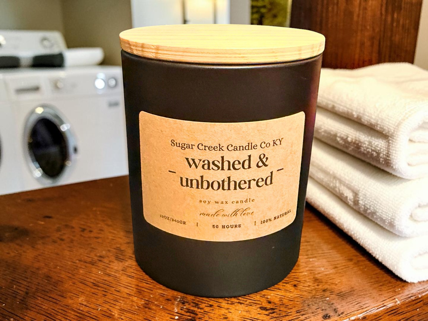 Washed & Unbothered - soy candle, orange, citrus blossoms, wood, fern, and musk
